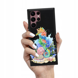 Etui Matowe Czarne do SAMSUNG S22 ULTRA Mix Wzory