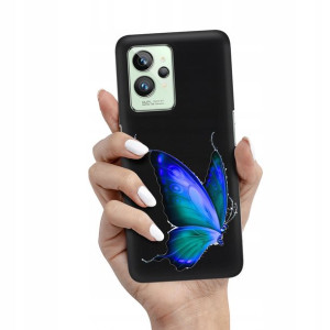 Etui Matowe Czarne REALME GT2 PRO 5G Wiosna Wzory