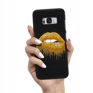 Etui Matowe Czarny do SAMSUNG S8 Wiosenne Wzory