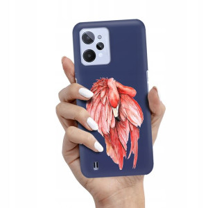 Etui Matowe Granat REALME C31 Top Wiosenne Wzory