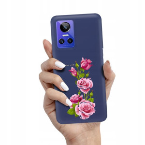 Etui Matowe Granat REALME GT NEO 3 5G Wiosna Wzory