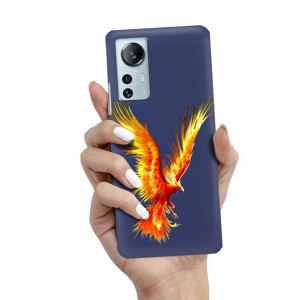 Etui Matowe Granat XIAOMI 12 LITE Wiosenne Wzory