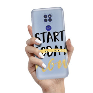 Etui Metalic Niebieski do MOTOROLA G9 PLAY Wzory