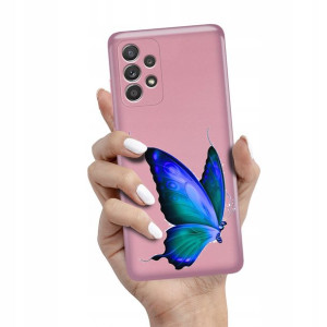 Etui Metalic Różowy do SAMSUNG A52 Wiosenne Wzory