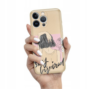 Etui Metalic Złote do IPHONE 13 PRO Kobiece Wzory
