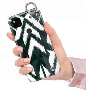 ETUI PASEK do GOOGLE PIXEL 4A Glamour Pióra Wzory