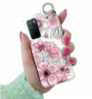 ETUI PASEK do HUAWEI HONOR PLAY 4 Kwiaty Top Wzory