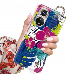 ETUI PASEK do HUAWEI NOVA 9 Kwiaty Flower Wzory