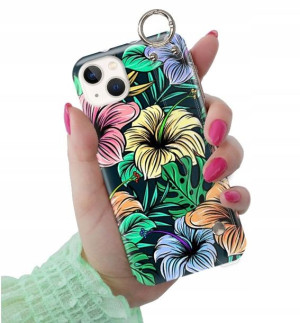 ETUI PASEK do iPHONE 14 PLUS Kwiaty Damskie Wzory