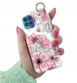 ETUI PASEK do MOTOROLA EDGE S Kwiaty Damskie Wzory