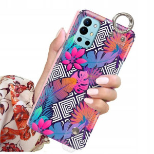 ETUI PASEK do ONEPLUS 9R Case Kwiaty Flower Wzory