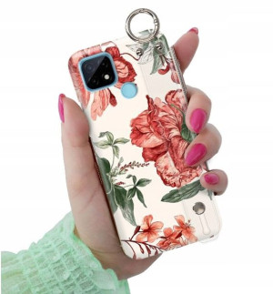 ETUI PASEK do REALME C17 RMX2103 Kwiaty Top Wzory