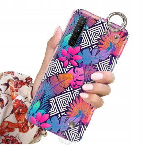 ETUI PASEK do REALME X2 Case Kwiaty Flower Wzory