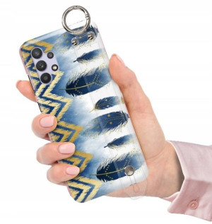 ETUI PASEK do SAMSUNG A32 4G Glamour Pióra Wzory