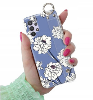 ETUI PASEK do SAMSUNG A32 4G Kwiaty Damskie Wzory