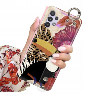ETUI PASEK do SAMSUNG A32 Case Kwiaty Flower Wzory