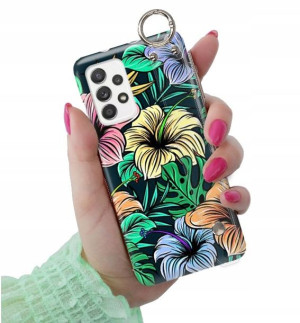 ETUI PASEK do SAMSUNG A52 5G Kwiaty Damskie Wzory
