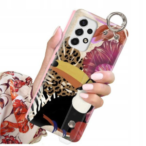 ETUI PASEK do SAMSUNG A53 5G Kwiaty Flower Wzory