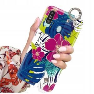 ETUI PASEK do SAMSUNG A60 Case Kwiaty Flower Wzory