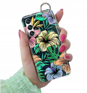 ETUI PASEK do SAMSUNG GALAXY S22 Kwiaty Top Wzory