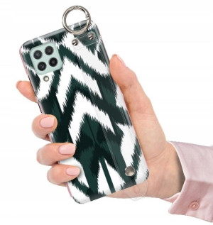 ETUI PASEK do SAMSUNG M22 4G Glamour Pióra Wzory