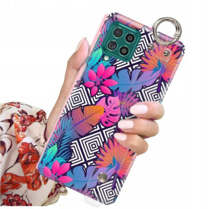 ETUI PASEK do SAMSUNG M62 Case Kwiaty Flower Wzory