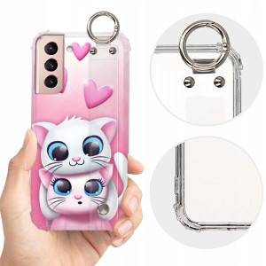ETUI SHOCK PASEK do SAMSUNG S21 5G Love Top Wzory