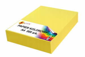Papier kolorowy A4 80g żółty cytrynowy 500 arkuszy