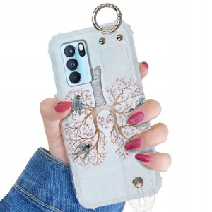 Etui Shock Z Paskiem Do Oppo Reno 6 5g Boho Wzory