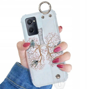 Etui Shock Z Paskiem Do Realme 9i Boho Pióra Wzory