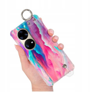 Etui Shock+pasek Do Huawei P50 Pro Eleganckie Wzo