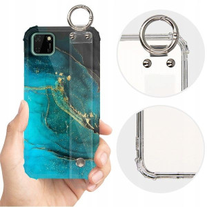 ETUI SHOCK+PASEK do HUAWEI Y5P Marble Marmur Wzory