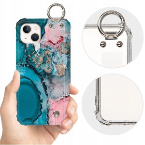 ETUI SHOCK+PASEK do IPHONE 14 PLUS Marble Wzory