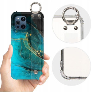 ETUI SHOCK+PASEK do OPPO FIND X3 PRO Marble Wzory