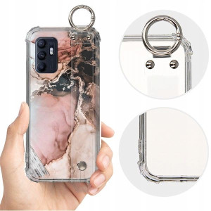 ETUI SHOCK+PASEK do OPPO RENO 6 Marble Top Wzory