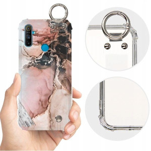 ETUI SHOCK+PASEK do REALME C3 Marble Marmur Wzory