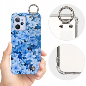 ETUI SHOCK+PASEK do REALME C31 Kwiaty Top Wzory