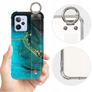 ETUI SHOCK+PASEK do REALME C31 Marble Marmur Wzory