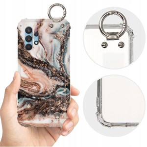 ETUI SHOCK+PASEK do SAMSUNG A32 5G Marble Wzory