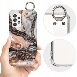 ETUI SHOCK+PASEK do SAMSUNG A52 4G Marble Wzory