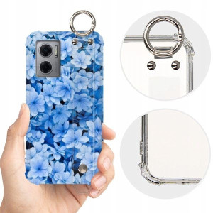 ETUI SHOCK+PASEK do XIAOMI REDMI 10 5G Kwiat Wzory