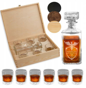 Karafka Do Whisky 6xszklanki Dla Taty + Grawer Y9