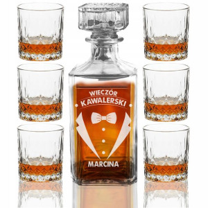 Zestaw Do Whisky Karafka Prezent Na Kawalerski Y4
