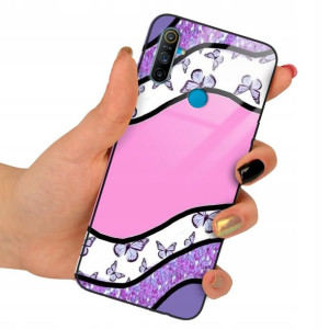 Etui Szklane do REALME C3 Obudowa Case Modne Wzory