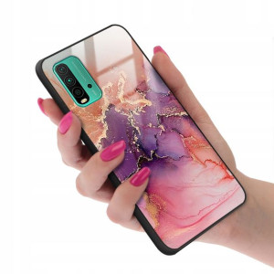Etui Szklane do XIAOMI REDMI 9T Case Marble Wzory