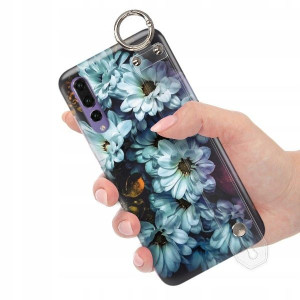 ETUI z PASKIEM do HUAWEI P20 PRO Kwieciste Wzory