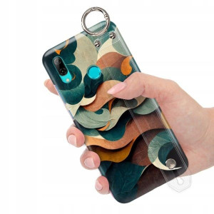 ETUI z PASKIEM do HUAWEI Y7 2019 Kwieciste Wzory