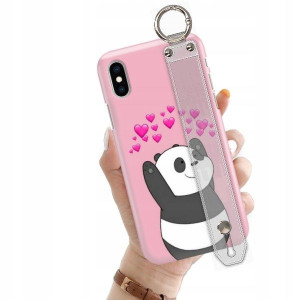 ETUI z PASKIEM do iPHONE X Love Romantyczne Wzory