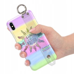 Etui z Paskiem do iPHONE X/XS Piękne Modne Wzory