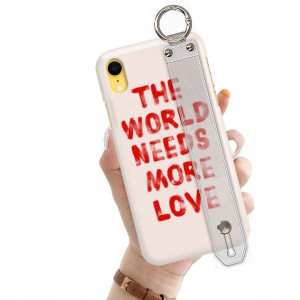 ETUI z PASKIEM do iPHONE XR Love Romantyczne Wzory